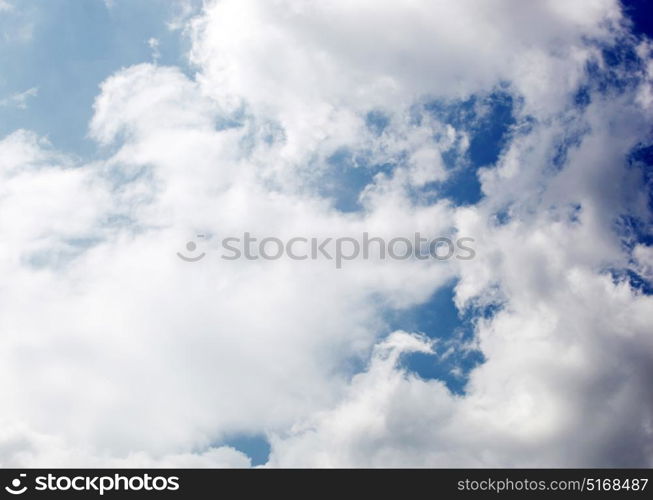 Blue sky background.