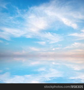 Blue sky background abstract design.