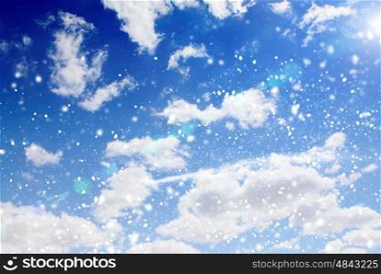 Blue sky. Background image of blue sky with clouds