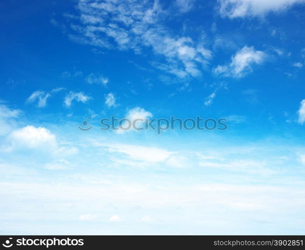 blue sky background with a tiny clouds