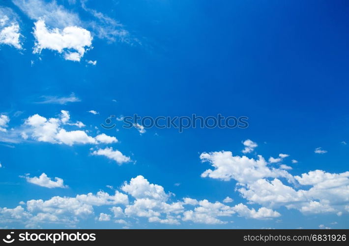 blue sky background with a tiny clouds