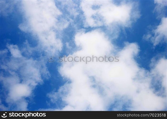 Blue sky background with cloud.