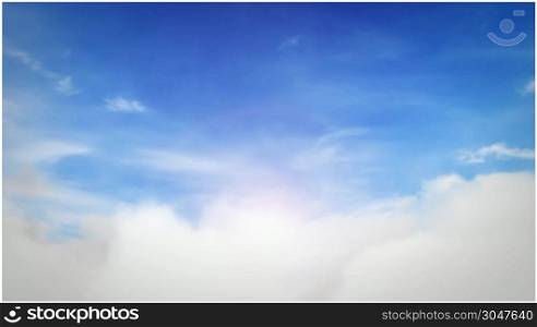 Blue Sky Background With Clouds Loopable