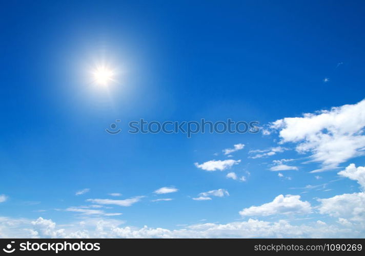 blue sky background with tiny clouds