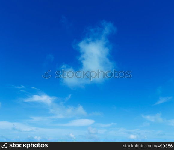 blue sky background with tiny clouds