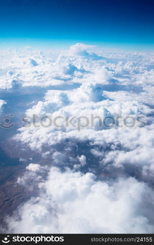 Blue sky background with tiny clouds&#xA;&#xA;