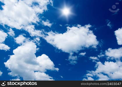 blue sky background with white clouds