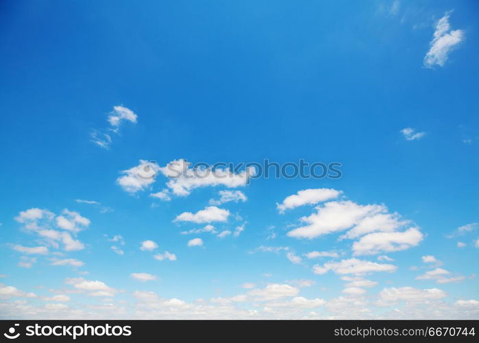 Blue sky. blue sky and white clouds