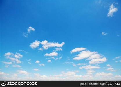 Blue sky. blue sky and white clouds