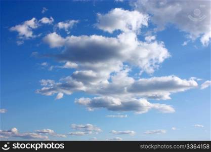 Blue sky covered by clouds