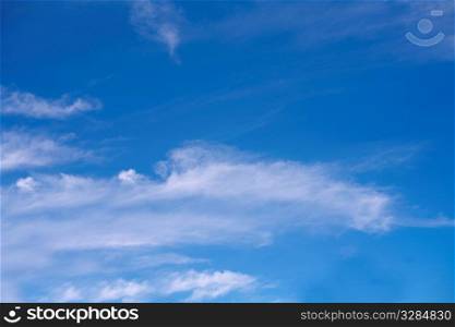blue sky covered with clouds