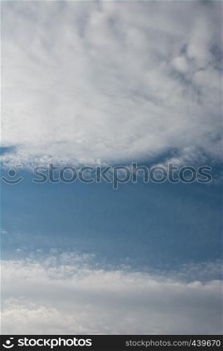 Blue Sky covered with white and clouds