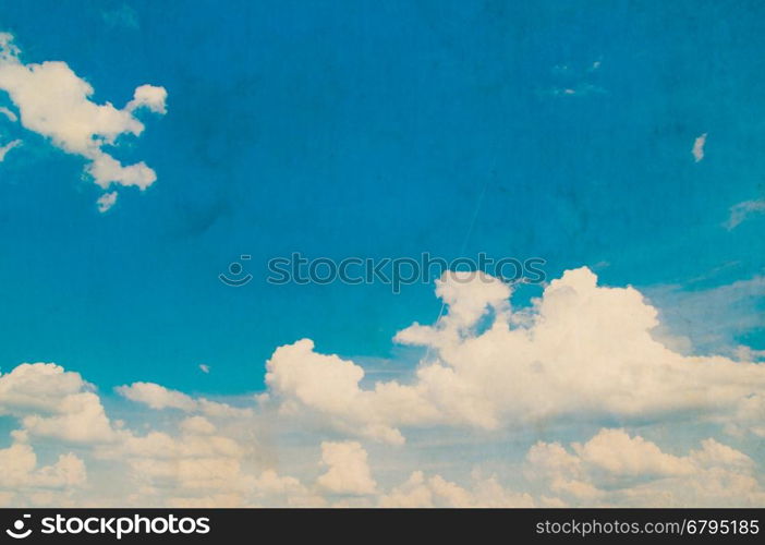 Blue sky grunge background