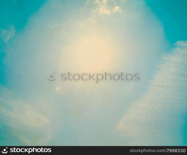 Blue sky grunge background