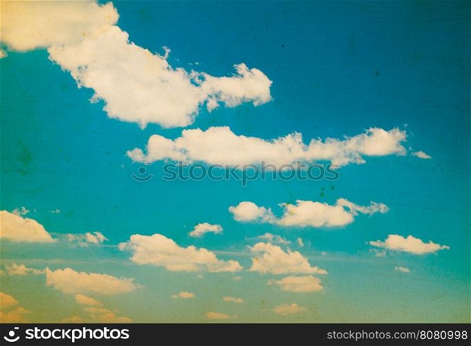 Blue sky grunge background