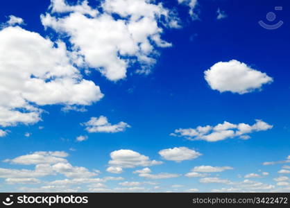 blue sky is covered by white clouds