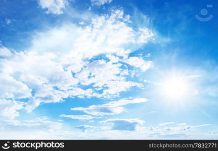 blue sky is covered by white clouds