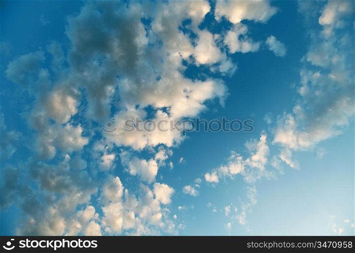 blue sky nature cloudscape background
