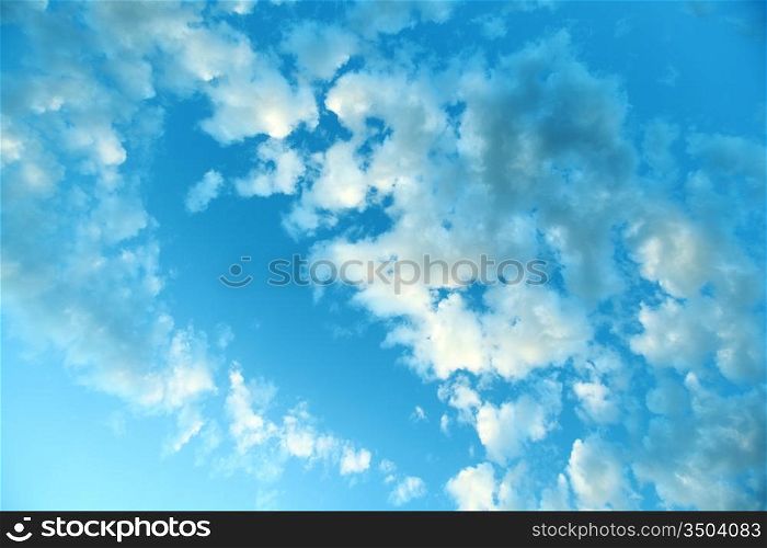 blue sky nature cloudscape background
