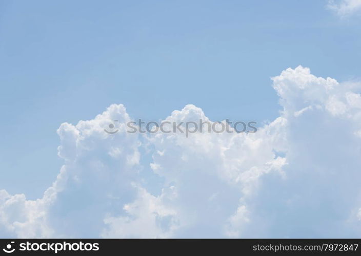 blue sky. white clouds in the blue sky background