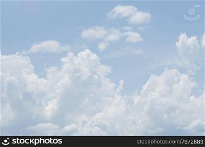 blue sky. white clouds in the blue sky background