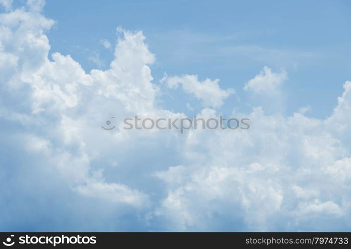 blue sky. white clouds in the blue sky background