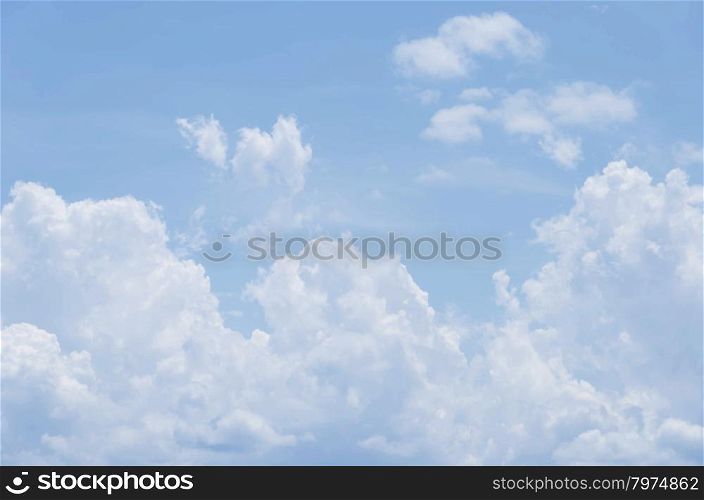 blue sky. white clouds in the blue sky background