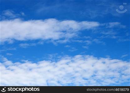 Blue sky with beautiful white clouds