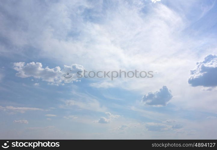 blue sky with beauty clouds