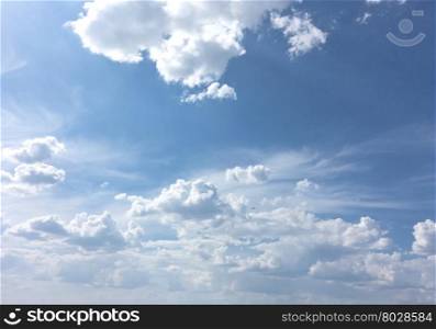 blue sky with beauty clouds