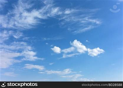 blue sky with beauty clouds