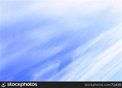 Blue sky with cirrus clouds - abstract background