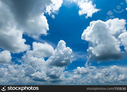 blue sky with cloud