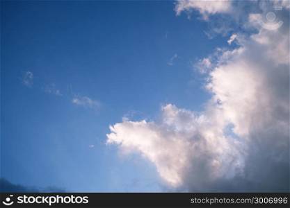 Blue sky with cloud