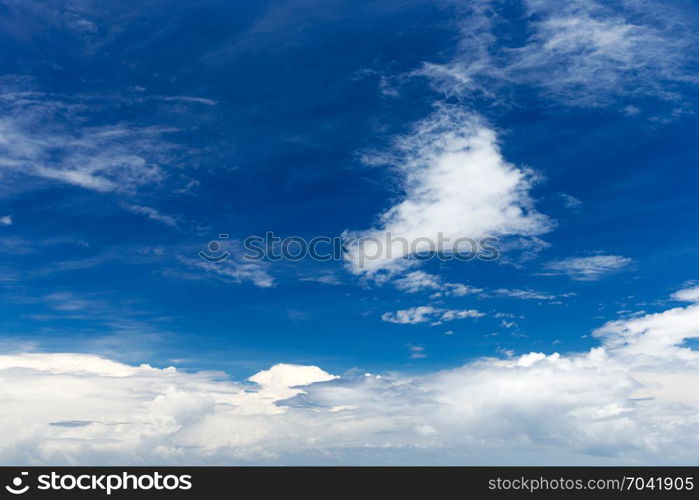 blue sky with cloud