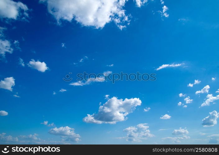 blue sky with cloud closeup