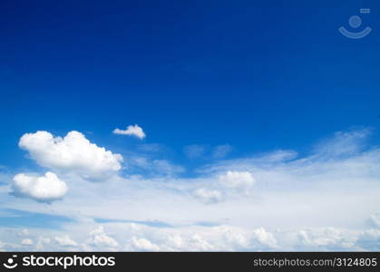 blue sky with cloud closeup