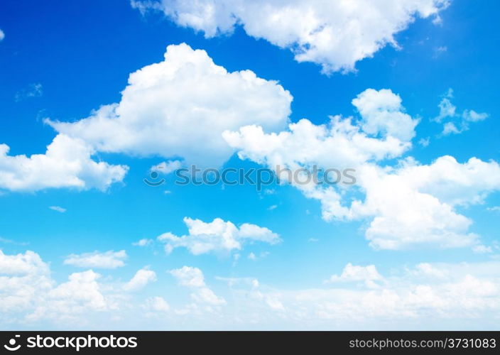 blue sky with cloud closeup