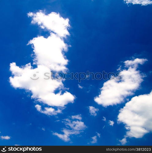 blue sky with cloud closeup