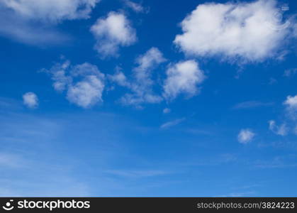 blue sky with cloud closeup