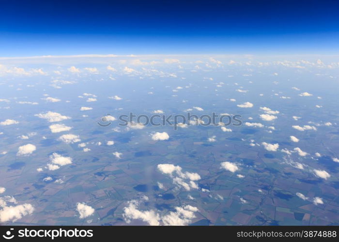 blue sky with cloud closeup