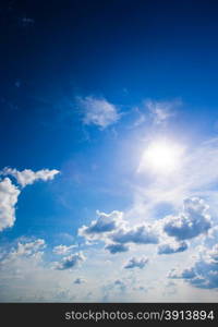 blue sky with cloud closeup