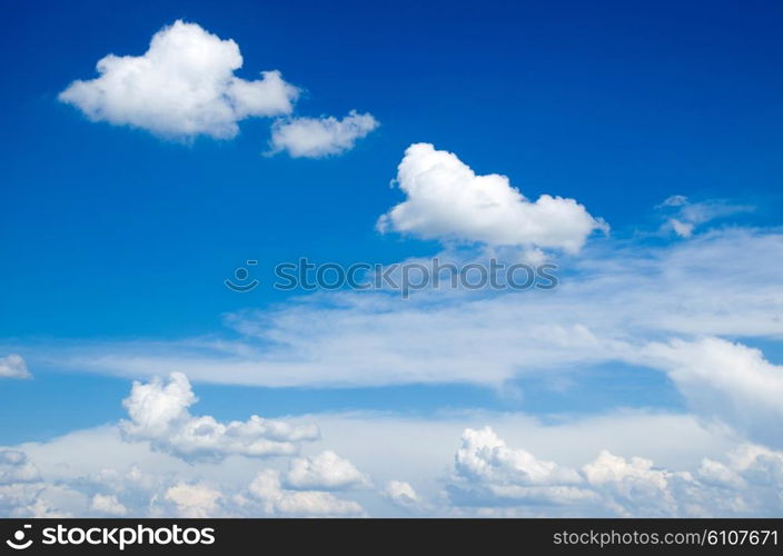 blue sky with cloud closeup