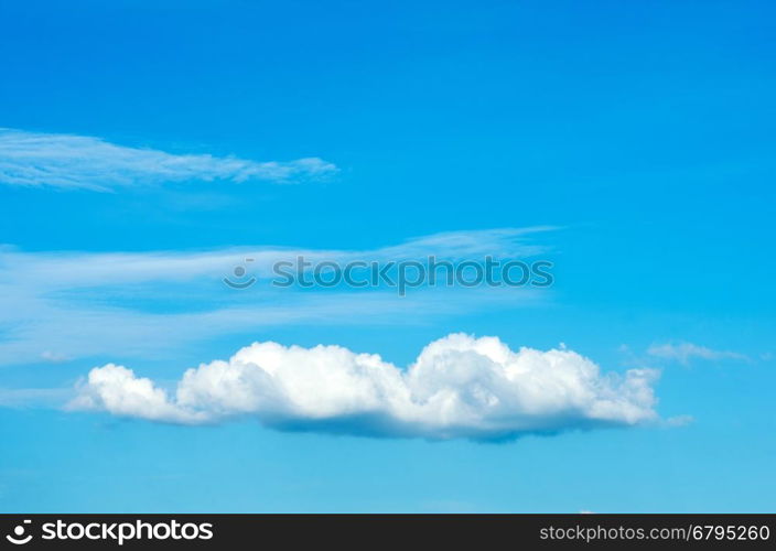 blue sky with cloud closeup