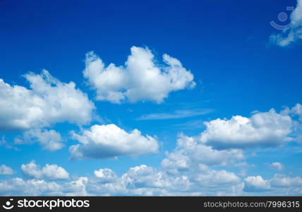 blue sky with cloud closeup