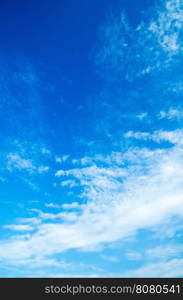 blue sky with cloud closeup