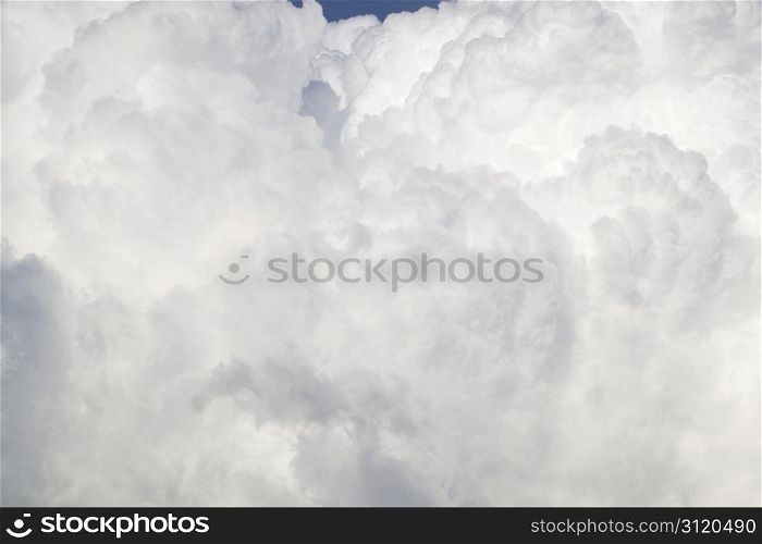 Blue sky with cloud formations