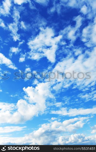 blue sky with clouds