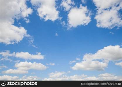 Blue sky with clouds abstract nature background