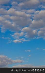 Blue sky with clouds at daytime